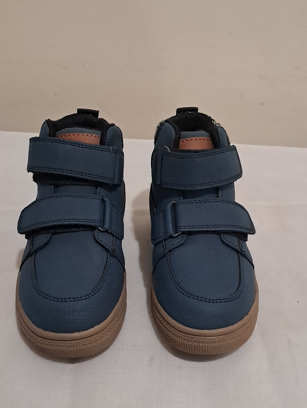 Toddler Kids Navy Blue Hook-and-Loop High Tops